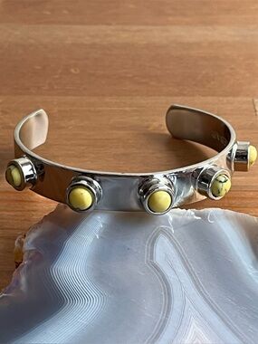 Baublebar cuff link  size 7 adjustable  bracelet women's jewelry casual